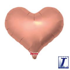 Ibrex "Jelly" Srce Metallic Rose Gold folija balon