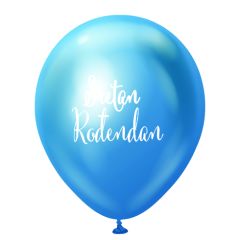 Lateks baloni Sretan rođendan Chrome Blue