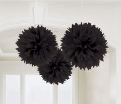 Black pom pom