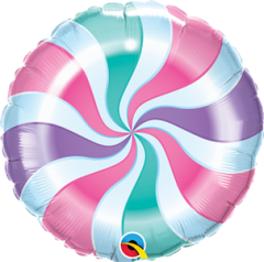 Standard Candy Pastel Swirl folija balon