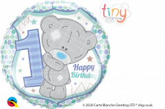 Standard Tatty Teddy 1st Bday Boy folija balon