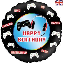 Standard Controller Happy Birthday Holographic folija balon