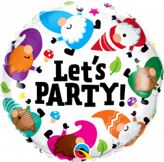 Standard Lets Party Gnomes folija balon