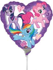 Mini My Little Pony Heart folija balon na palčki