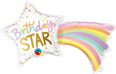 Mini Bday Star folija balon na palčki