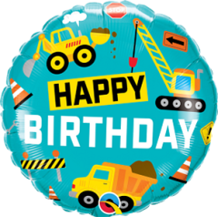 Standard 18" Bday Construction folija balon