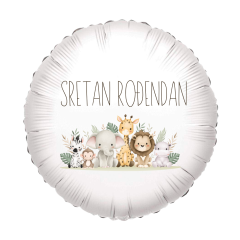 Standard Sretan Rođendan safari folija balon