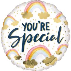Standard You're Special Painted Rainbows folija balon