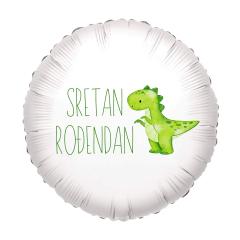 Standard Sretan Rođendan dino folija balon