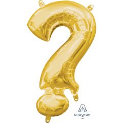 Mini Znak ? zlat folija balon na palčki