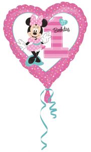 Standard Minnie 1st Birthday folija balon 