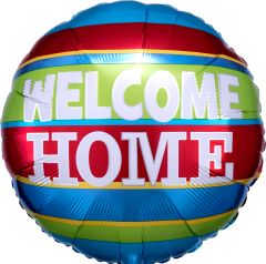 Standard Welcome Home Colorful Stripes folija balon