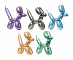 Latex Modelling Ballons Beauty&Charm asortment platinum colours