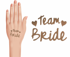 Bride to Be Tattoo set