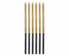 Birthday Platinum svečke gold