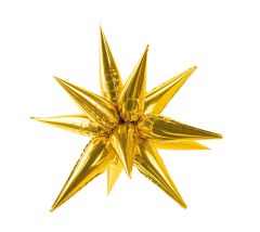 Maxi 3D Gold Star folija balon 70 cm