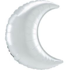 Maxi White Satin Mjesec folija balon 26"
