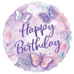 Standard Flutter Happy Birthday Foil Balloon Round folija balon
