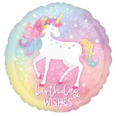 Standard Enchanted Unicorn Birthday folija balon