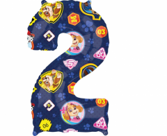 Mid size Paw Patrol Številka 2 folija balon