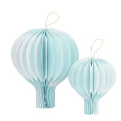 Lanterna ligh blue 20x30 cm 2 kom