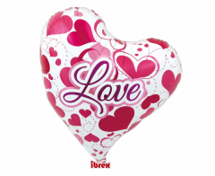 Ibrex "Sweet" Srce Love Hearts folija balon
