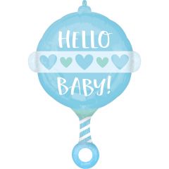 Standard Baby Boy Rattle folija balon