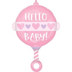 Standard Baby Girl Rattle folija balon