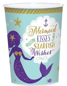 Mermaid Wishes plastičen kozarček