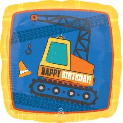 Standard Construction Birthday folija balon