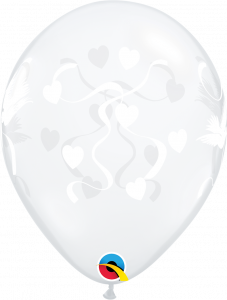 Lateks baloni 28cm Love Doves DC 