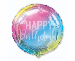 Standard FX Happy Birthday Gradient 18" folija balon 