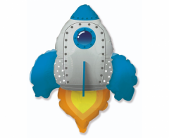 Maxi FX Rocket Blue folija balon