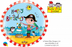 Standard Bday Pirate folija balon