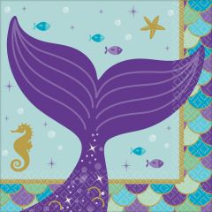 Mermaid Wishes serviete 25x25cm
