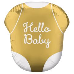 Maxi Hello Baby Gold folija balon