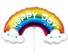 Mini 14"FX Rainbow folija balon na palčki