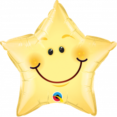 Standard Smile Face Star folija balon