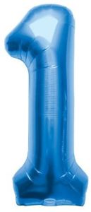 Mini folija balon številka 1 Blue  