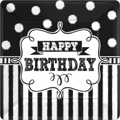 Chalkboard Birthday krožniki 26 x 26 cm