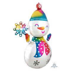 Maxi Satin Infused Snowman folija balon