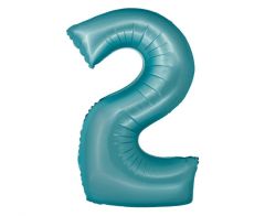 Folija balon Smart številka 2 mat Light Blue