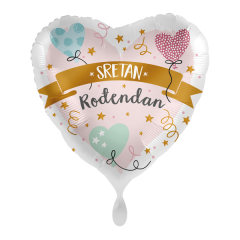 Standard Sretan Rođendan Srca folija balon