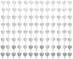 Folija Zavesa Hearts mat Silver 100x200 cm