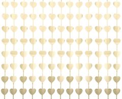 Folija Zavesa Hearts mat Light Gold100x200 cm