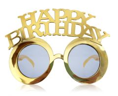 Happy Birthday očala - Gold