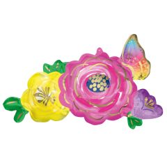 Maxi Beautiful Flowers & Butterfly folija balon