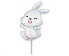 Mini 14"FX Happy Bunny folija balon na palčki