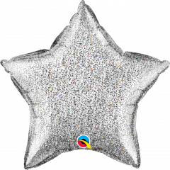 Standard Zvezda Glittergraphic Silver folija balon