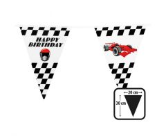 Banner with Flag Racing 30x20 cm / 6 m